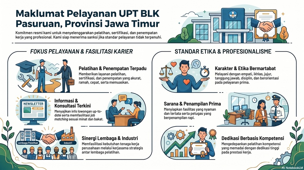 Maklumat Pelayanan UPT BLK Pasuruan