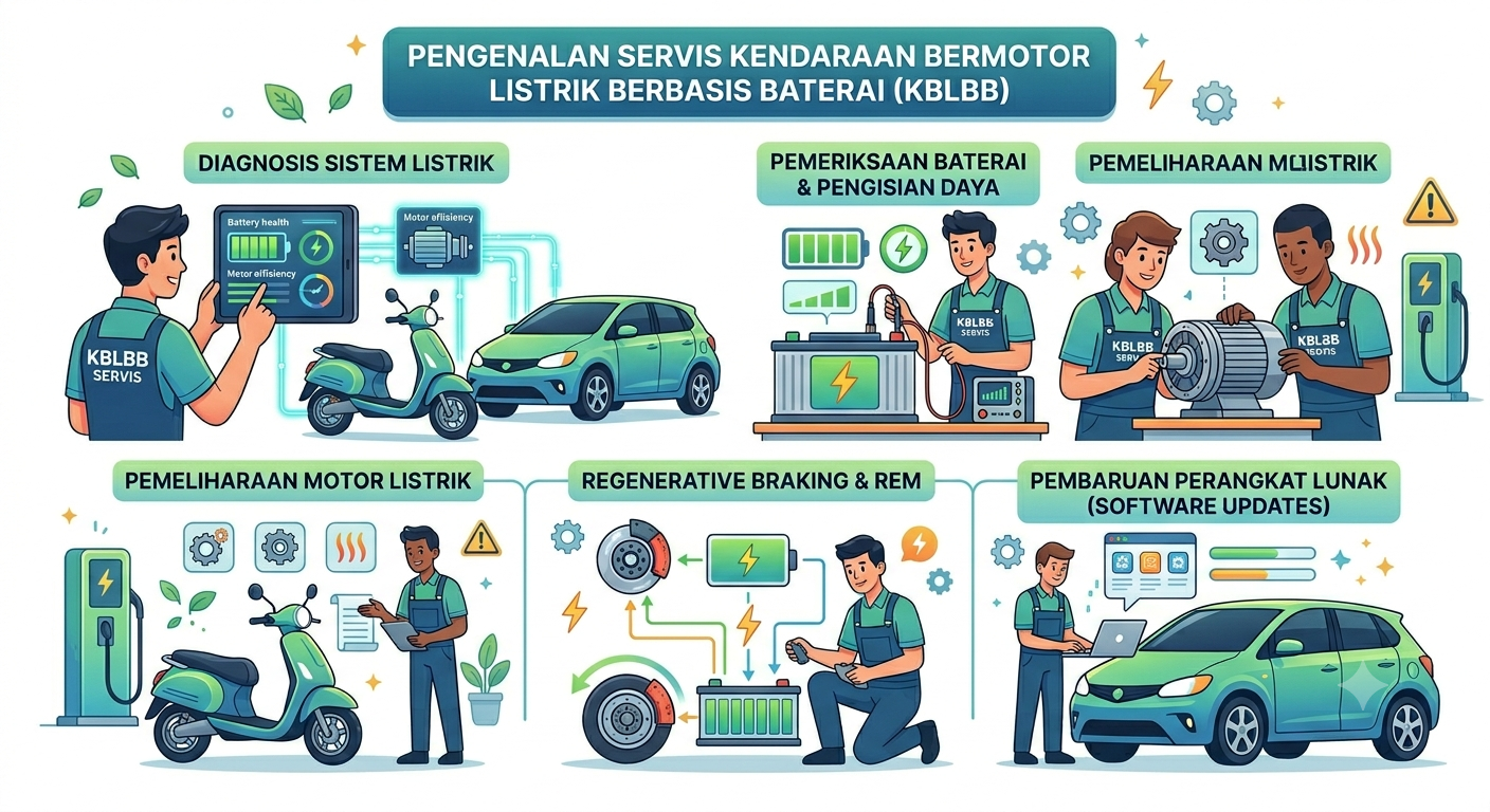 Pengenalan Servis Kendaraan Bermotor  Listrik Berbasis Baterai (KBLBB)